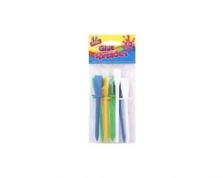10 Plastic Glue Spreaders Assorted Colours