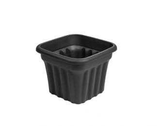 Vista 40Cm Square Planter Graphite