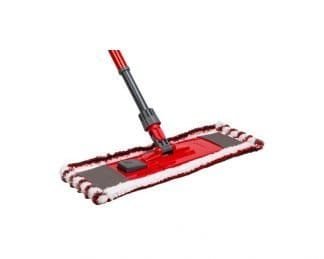 Klean Microfibre Flat Mop Head Red/Grey