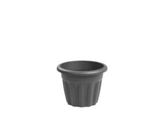 Vista 33Cm Round Planter Graphite