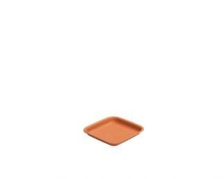 Vista 21.5Cm Square Tray Terracotta