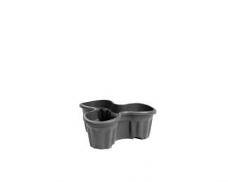 Vista Medium Tri Planter Graphite