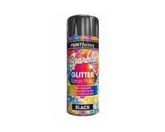 Black Colour Glitter Paint 200Ml