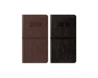 Slim Diary, Wtv: Flexi-Cover Pu Leatherette With Elastic Closure