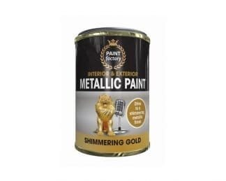 Metallic Gold Tin Of Paint 300Ml