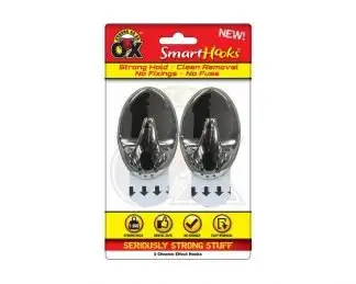 Saao Removable Hook Chrome X 2Pc