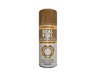 Cast Iron Effect Bronze Colour Spray Paint 400Ml