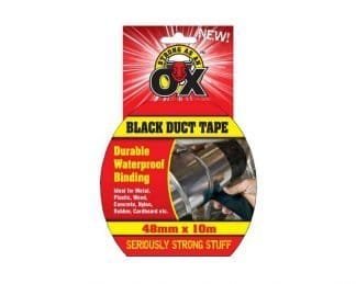 Saao 48Mm X 10 Metre Black Duct Tape