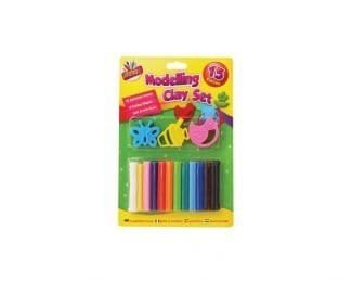 15 Piece Modelling Clay Set With Tools