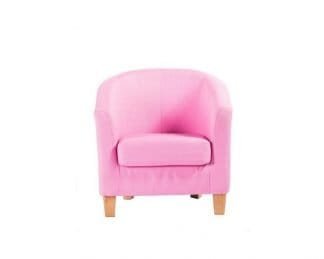 Ascot Single Sofa Tub Chair - Pink