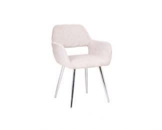 Ealing Chenile Chair - Cream