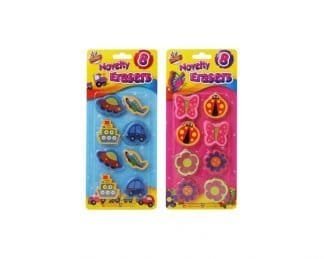 8 Novelty Erasers
