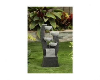 Bowls with Square Base Cascading Fountain