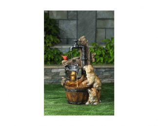 Puppy with tap Cascading Fountain