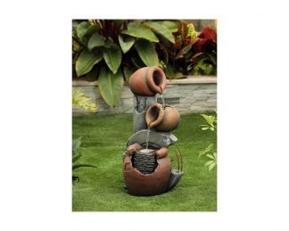 Rustic Bowls Cascading Fountain