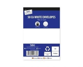 50 C6 White Peel And Seal Envelopes