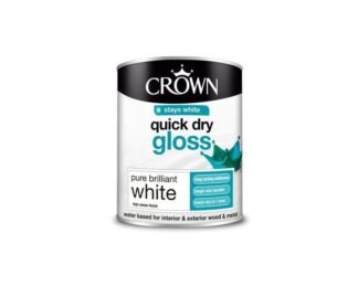 Crown Quick Dry Gloss Pure Brilliant White 750Ml