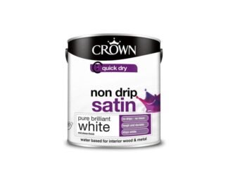 Crown Non Drip Satin Pure Brilliant White 2.5L