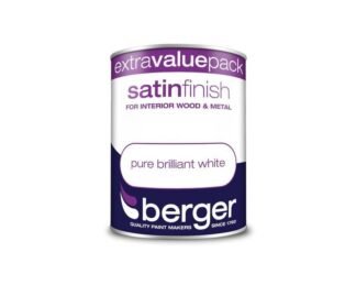 Berger Satin Sheen Brilliant White 1.25L