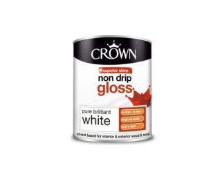 Crown Non Drip Gloss Pure Brilliant White 750Ml