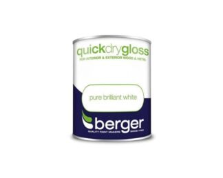 Berger Quick Dry Gloss Brilliant White 750Ml