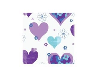 Happy Hearts Purple