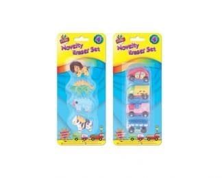 Animal And Vehicle Novelty Erasers