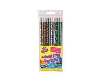 10 Animal Print Hb Pencils