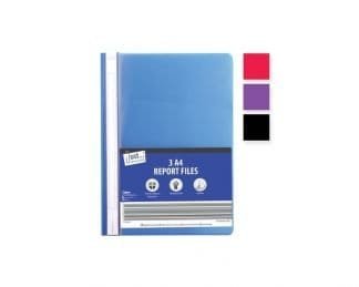 3 A4 Business/Report Files, Metal Tabs