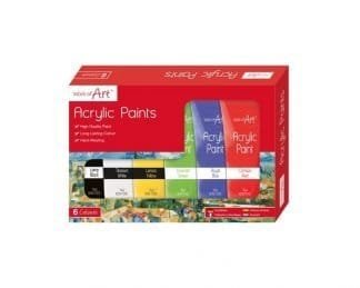6 Pack Acrylic Paints