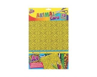 15 Sheets Animal Print Card