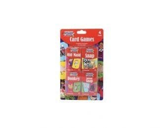 Childrens Playing Cards Pack Of 4 Games