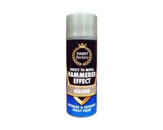Hammer Effect Spray Paint Silver 400Ml