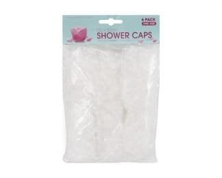 Shower Caps 6Pk 3Colour Mix