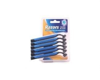 Mens Disp Triple Razors 6Pk