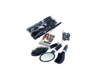 Brush Comb Mirror Clip Zip Bag