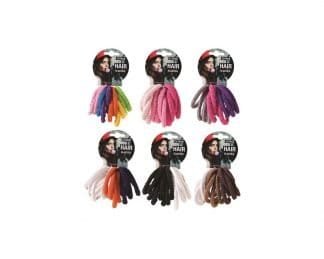 Hair Tie Elastic 6Asst 12Pk