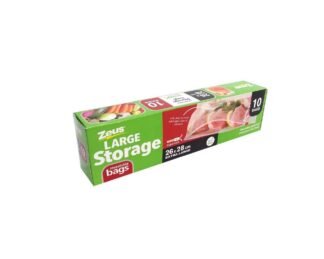 Sandwich Bag W Zipper Large 10Pk