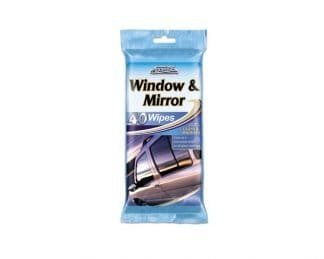 Window & Mirror Wipes 40Pk