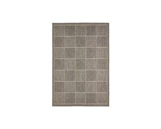 Checked Flatweave Grey 160 X 225
