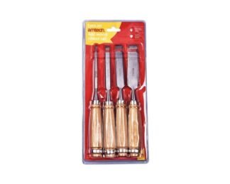 4Pc Wood Chisel Set ?Wooden Handle