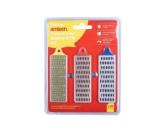 3Pc 1 X 3 Inch Mini Diamond File Set