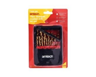 19Pc Titanium Coated Drill Set