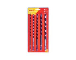 5Pc Auger Bit Set 6, 8, 10, 12, 14Mm