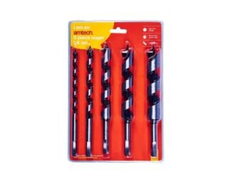 5Pc Auger Bit Set 10, 13, 19, 22, 25Mm