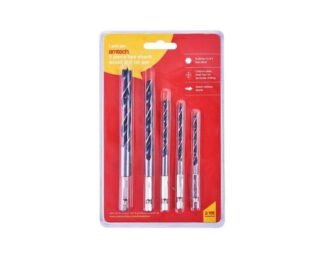 5Pc Hex Shank Wood Drill Bit Set