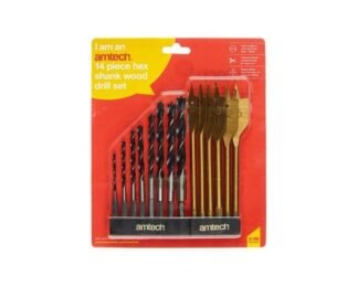 14Pc Hex Shank Wood Drill Set