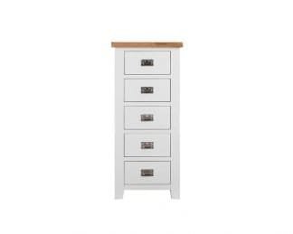 WHITE TRAFALGAR TALLBOY WELLINGTON CHEST - TB5