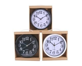 Round Clock Black/White