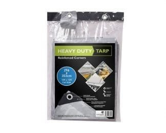 Tarpaulin Pe 10X12 Reinforced Corners Silver